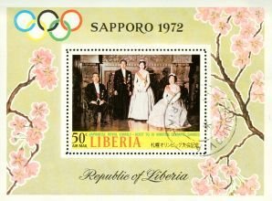 Liberia Olympics Lot 14 , 1 souvenir sheet