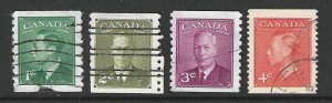 Canada 297-300  Used  SCV$2.75