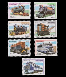 NICARAGUA STAMP SET 1981. SCOTT 1133 - 1138 & C992. CTO