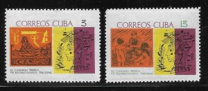 Cuba 1077-1078 1966 Medical Conference set MNH