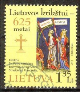 Lithuania 2012 625 Years of Christianization of Lithuania Mi. 1102 Used