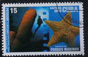 CUBA Sc# 5070 UNDERWATER PHOTOGRAPHY marine life 15c   2010 used cto