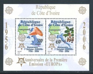 Ivory Coast #1163a NH Europa 50th Anniv. (SS of 2)