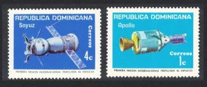 Dominican Rep. 'Apollo-Soyuz' Space Link 2v SG#1223-1224