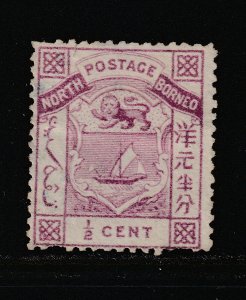 North Borneo a MNG 0.5c from 1886