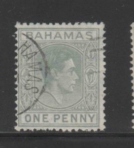 BAHAMAS #101A  1941  1p KING GEORGE VI      F-VF USED