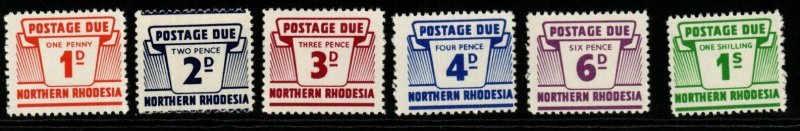 NORTHERN RHODESIA SGD5/10 1963 POSTAGE DUE SET MNH 