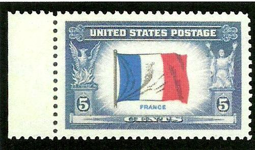 915a France Overrun Countries Superb 98 and Color Error