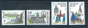 Belgium 1979 Tourist Publicity full set of stamps. MNH. Sg 2573-2576
