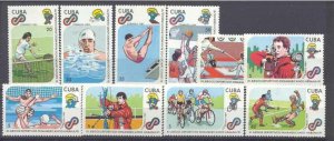 Cuba 3179-88 MNH Sport SCV8.15