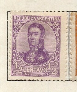 Argentine 1908-10 Early Issue Fine Mint Hinged 1/2c. NW-178867