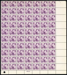 147, Mint NH TRAIN 3¢ Canal Zone Sheet of 70 Stamps * Stuart Katz