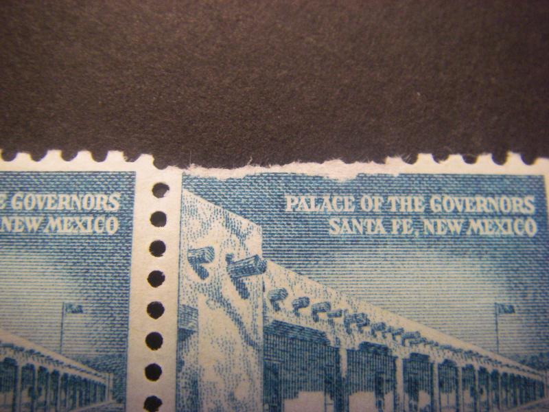 Scott 1031A, 1.25c Palace of the Governors, PB4 #26725 LL, MNH, pulled perfs