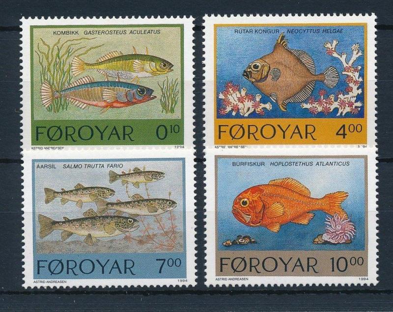 [28284] Faroe Islands 1994 Marine Life Fish MNH