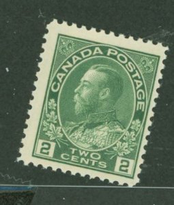 Canada #107 Mint (NH) Single (King)