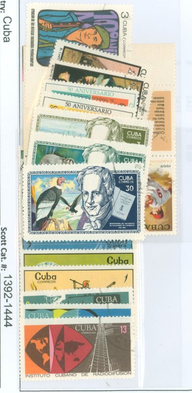 Cuba #1392-1444 Mint (NH) Single