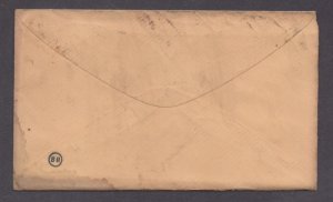 **US 19th Century P/S Cover, SC# U35, Boylston, MA, 12/29 CDS + Oval F/C, DPO4