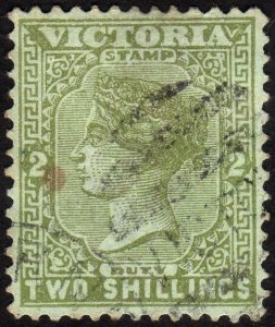 1886, Victoria 2Sh, Used, Sc 154