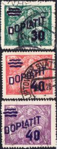 Czechoslovakia  #J44-J49 Used