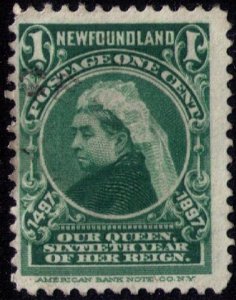 Newfoundland Sc 61 Deep Green Used F-VF