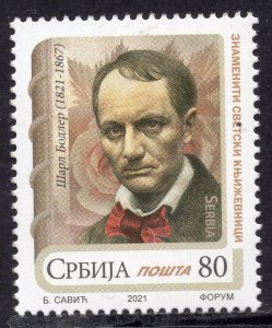 1716 - SERBIA 2021 - Famous World Writer -Charles Baudelaire-Poet -France - MNH