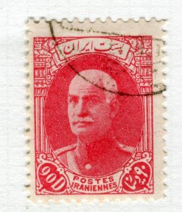 IRAN; 1938 early Reza Shah Pahlavi Birthday issue used 90d. value (Type II )