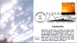 FDC 2004 SC #3878 Cumulonimbus Mammatus - Boston Ma - Single - J14173