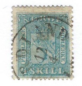 Norway  SC#8 Used F-VF hr...Fill a spot!