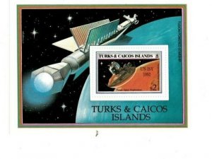 Turks and Caicos - 1992 - Space  - Souvenir Stamp Sheet - MNH (Scott#977)