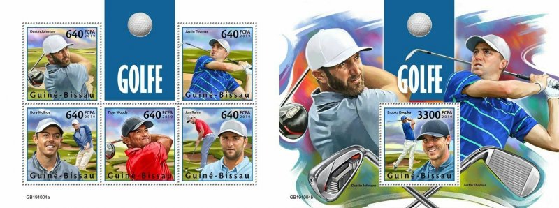 Z08 GB191004ab GUINEA BISSAU 2019 Golf MNH ** Postfrisch