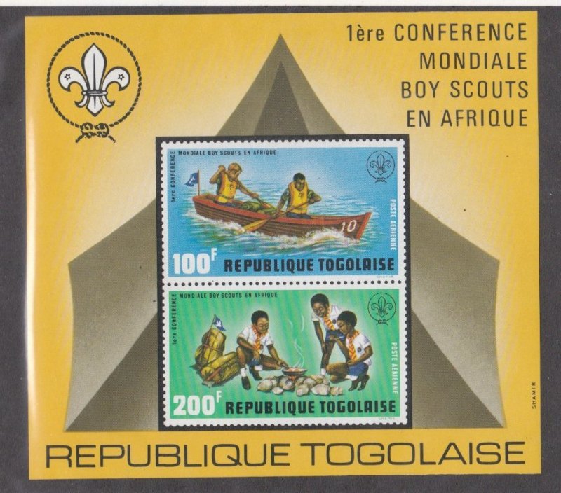Togo # 838-841, C198-199, C199a, Scouting World Conference, Mint NH, 1/2 Cat.