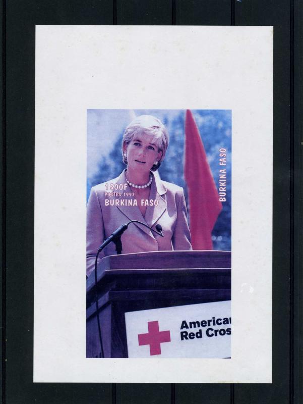 Burkina Faso 1997 Red Cross Princess Diana DeLuxe Proof RARE