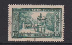 Monaco  #117  used   1932  used  gardens of Monaco 65c