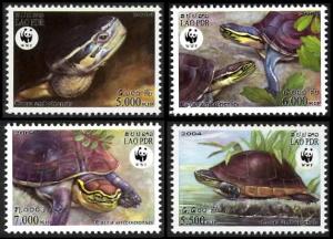 Laos WWF Malayan Box Turtle 4v SC#1625 a-d MI#1927-1930