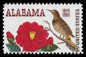 PCBstamps   US #1375 6c Alabama Statehood, MNH, (5)