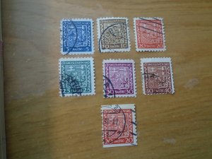 Czechoslovakia  #  152-58  used