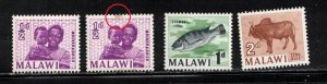 MALAWI Scott # 5-7 MH - 1 With Small Stain