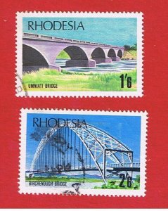 Rhodesia #273-274 VF used  Various Scenes   Free S/H