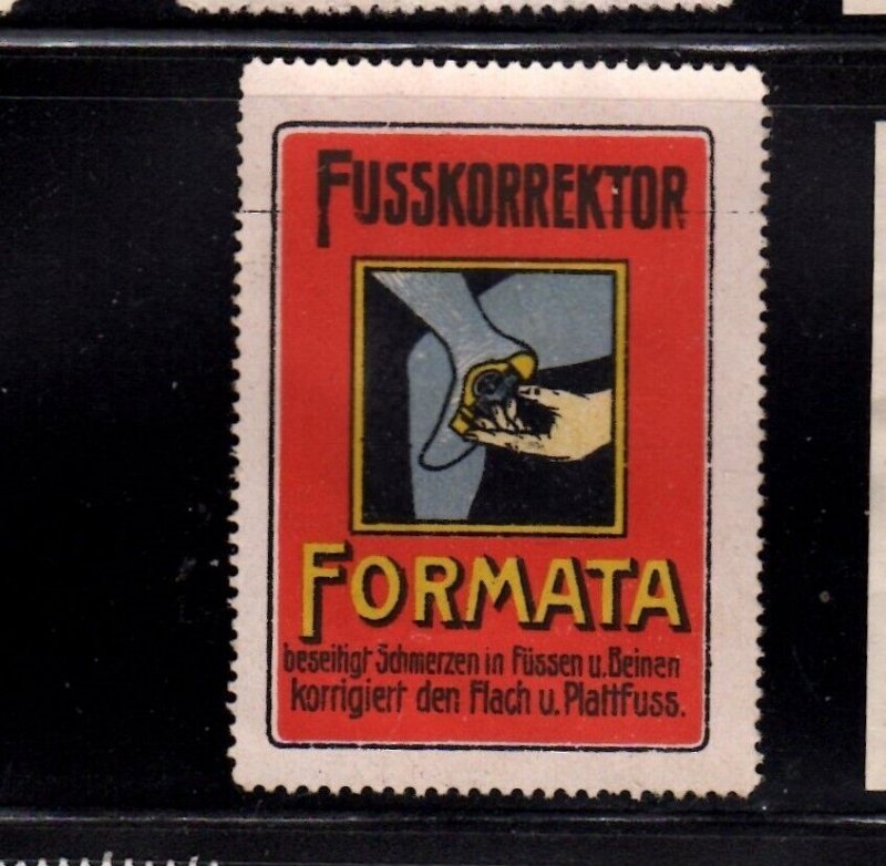German Advertising Stamp- Formata Brand Shoe Inserts - Arch Supports