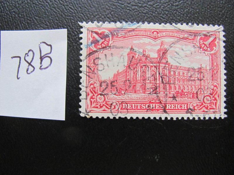 GERMANY 1902  USED MI.NR. 78B GERMAN EMPIRE $34