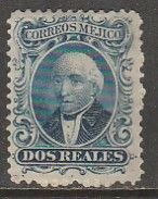 MEXICO 15a, 2Rs UNUSED, HINGED, ORIGINAL GUM. G-F.