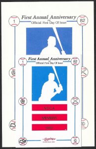 UNITED STATES FDC 20¢ Jackie Robinson 1982 Santoz with 2 enclosures