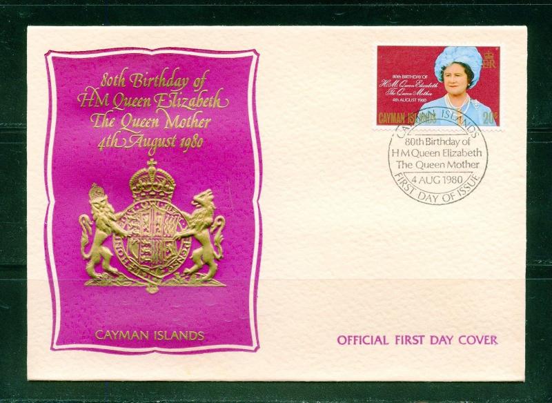 QUEEN MOTHER 80th BIRTHDAY LOT OF EIGHT 1980 FIRST DAY COVERS 