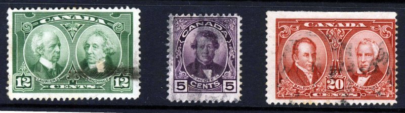 CANADA King George V 1927 The Full Historical Issue SG 271 to SG 273 VFU