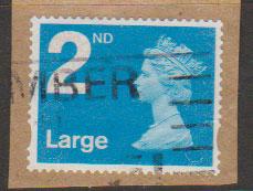 GB QE II Machin SG U2953 - 2nd brt blue -No Date - Source  B