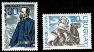 Uruguay # 737-39 ~ Short Set 2 of 3 ~ Mint, HM, GL