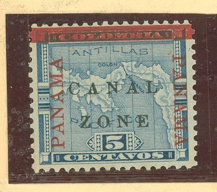 Canal Zone #12 Unused Single