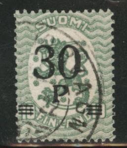 FINLAND SUOMI Scott 123 perf 14 1921 used stamp