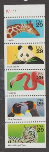 U.S. Scott #2709a Wild Animals Stamps - Mint NH Booklet Pane