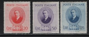 ITALY, 397-399  MINT HINGED REMNANTS  SET